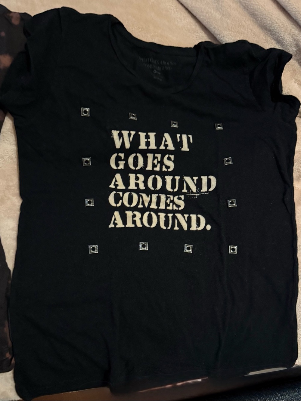 Anthropologie shirt vintage style, what goes around comes around, size medium
